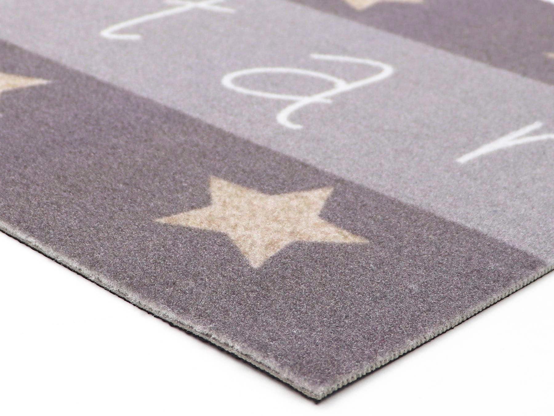 Primaflor-Ideen in Textil Küchenläufer »KITCHEN STAR, Made in Belgium« rechteckig 5 mm Höhe mit Schriftzug & Motiv Sterne, rutschhemmend, waschbar, Küche