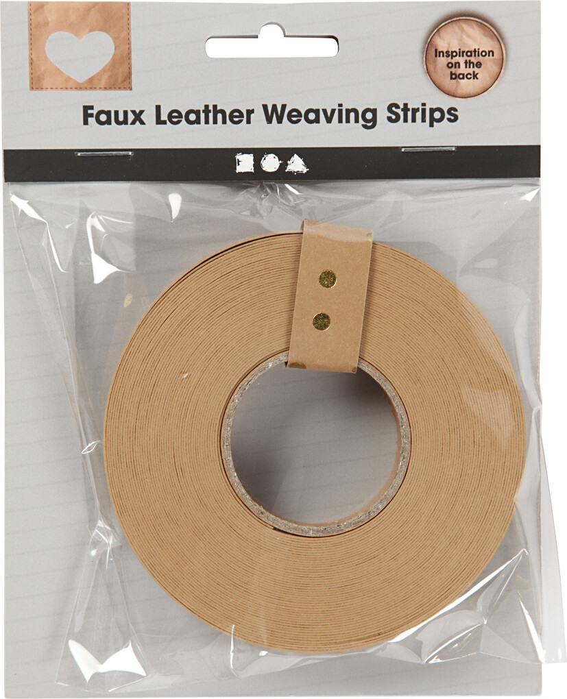 Flettestrimler - B 15 MM - Tykkelse 0,55 MM - Lys Brun - 9,5 M