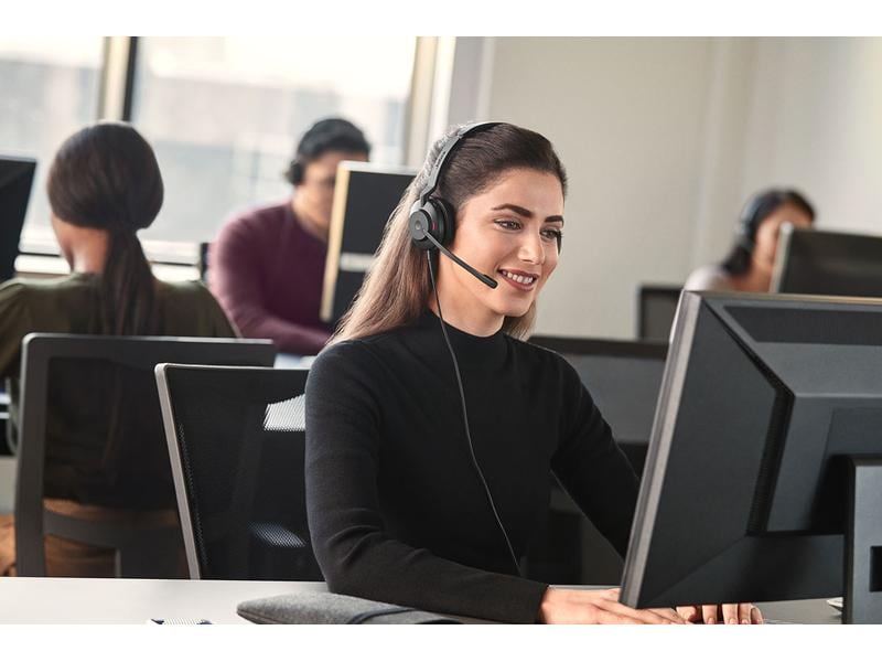 Jabra Headset Evolve2 30 SE Mono MS Schwarz, USB-A Entwickelt, damit Sie produktiv bleiben, leicht, tragbar, zuverlässig, komfortabel