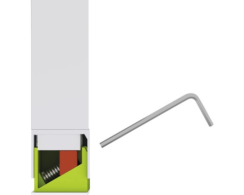Vliegenhor aluminium raamrolgordijn home protect easyHOLD wit 80x130 cm