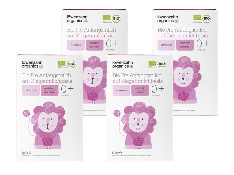 löwenzahn organics Anfangsmilch Bio Pre Ziegenmilchbasis 4x Bio Pre Anfangsmilch auf Ziegenmilchbasis