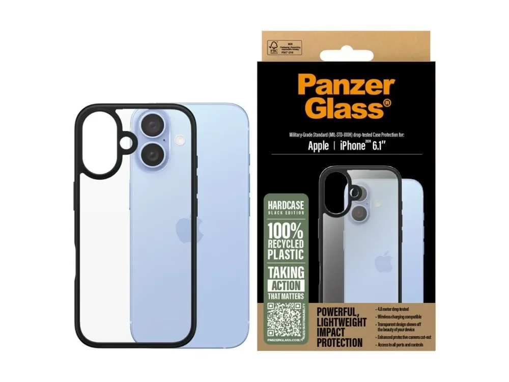 PanzerGlass - HardCase - iPhone 16 - Sort