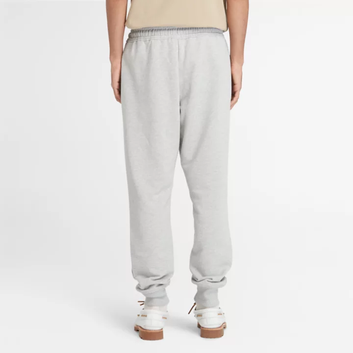 Pantalon de survêtement à envers bouclé pour homme en gris
