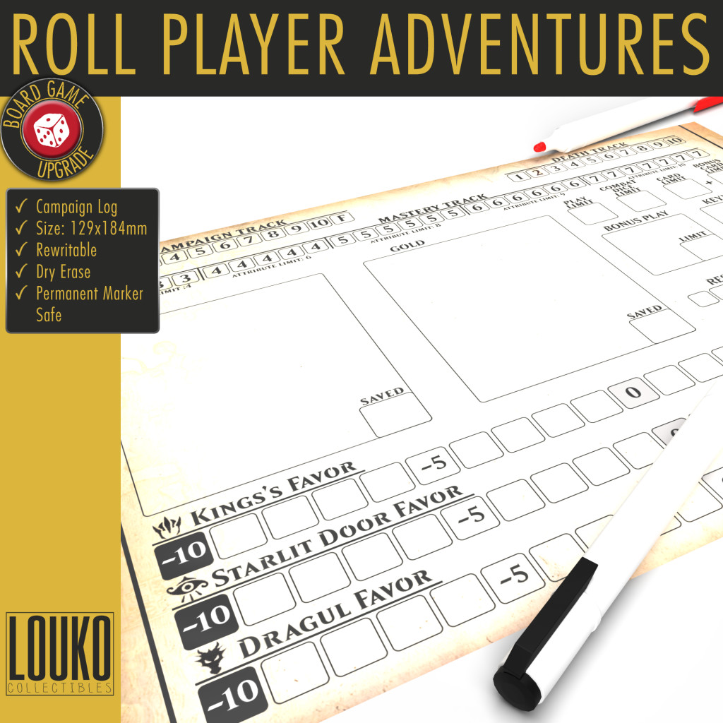 Journal de campagne réinscriptible pour Roll Player Adventures