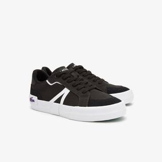 Sneakers L004 femme Lacoste en textile avec détail coloré Sneakers - Noir - Lacoste - Femme