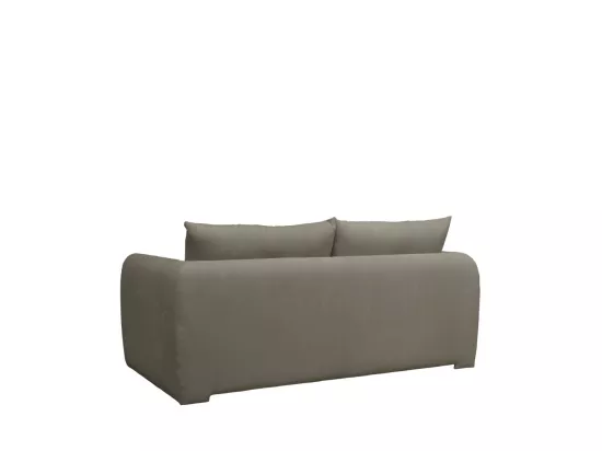 Wiame - Canapé convertible 2,5 places en velours côtelé : Couleur - Vert kaki