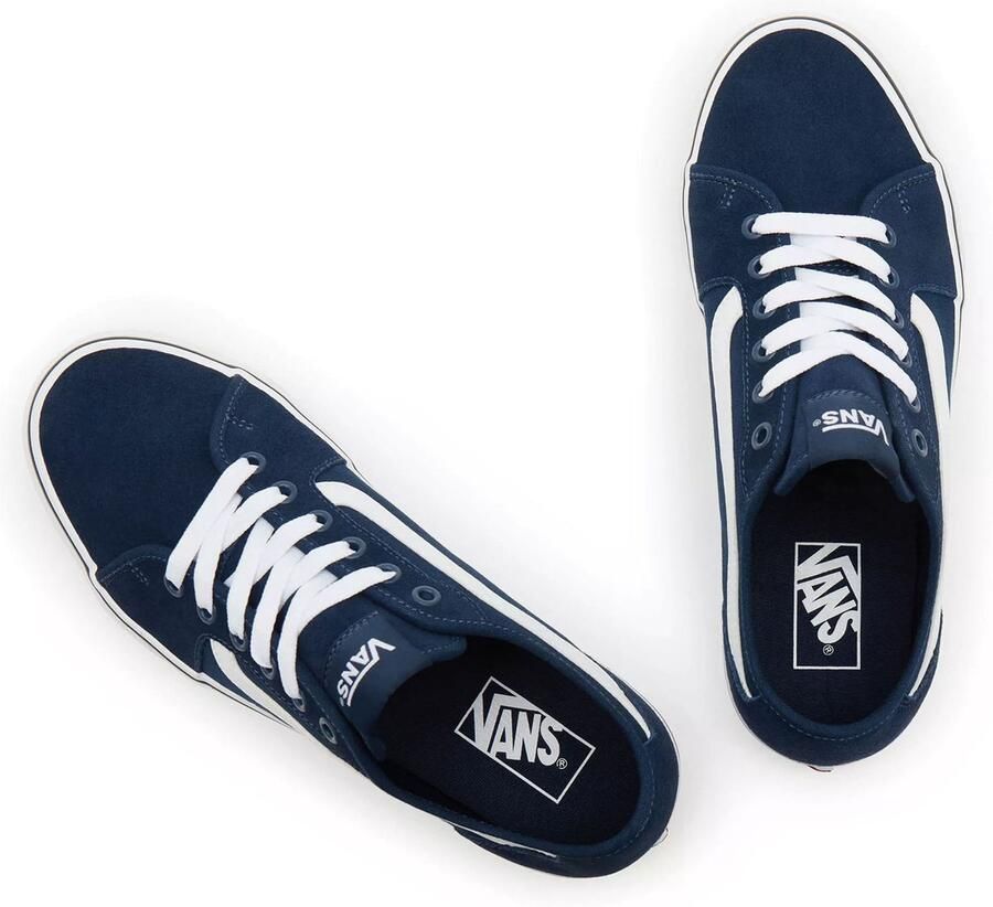 Vans Zwarte Suède Lifestyle Sneakers Filmore Decon Blue Heren