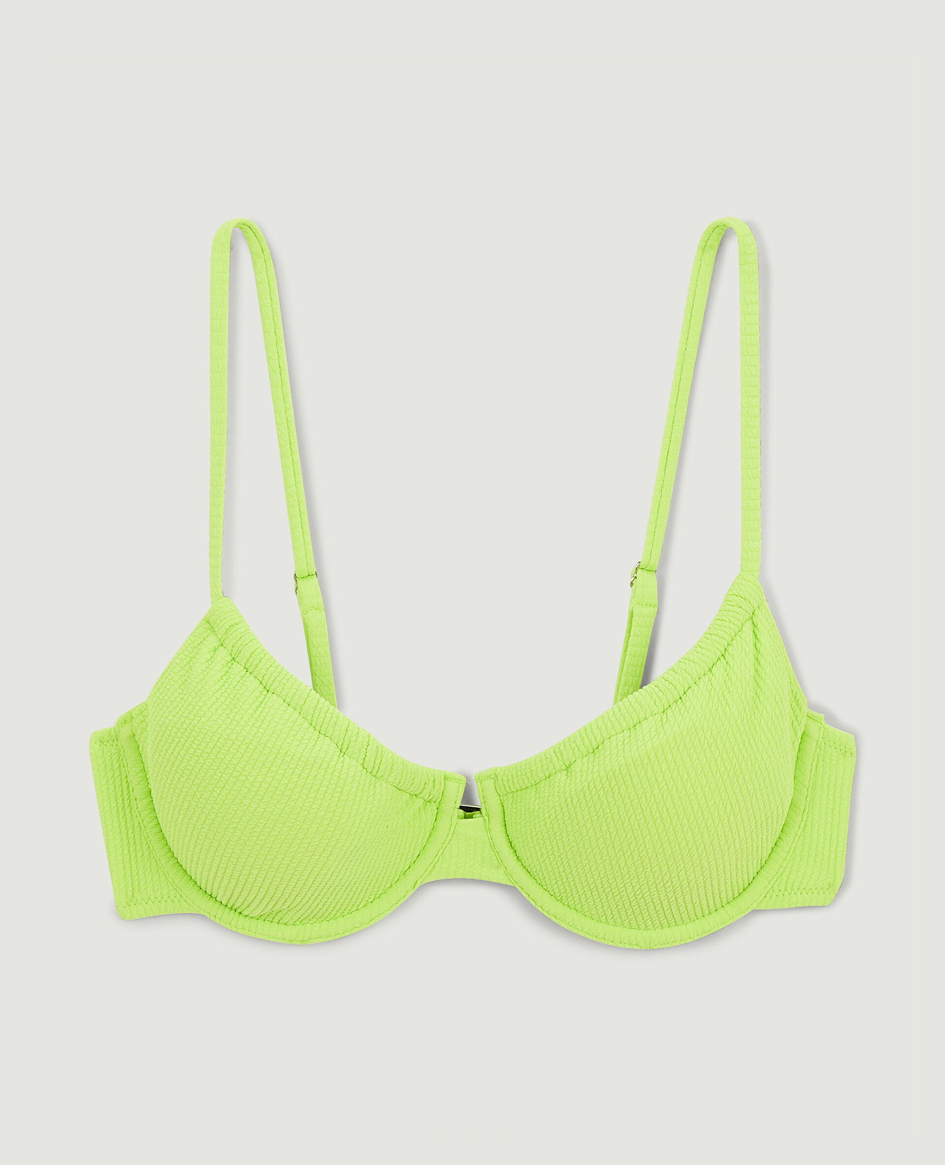 Haut de maillot corbeille - Vert fluo