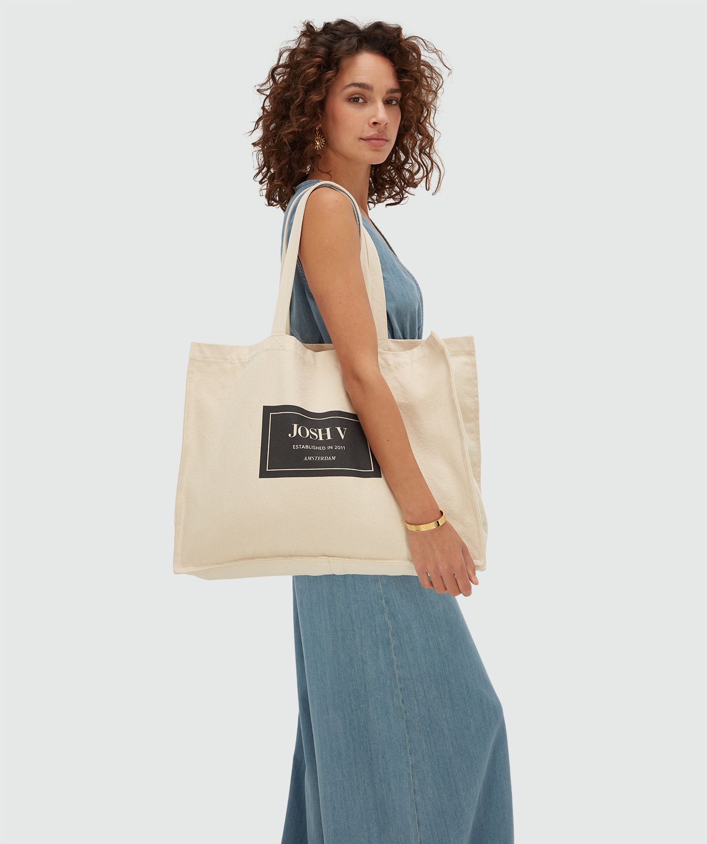 INCREDIBLE 15 YEARS canvas tas - creme white