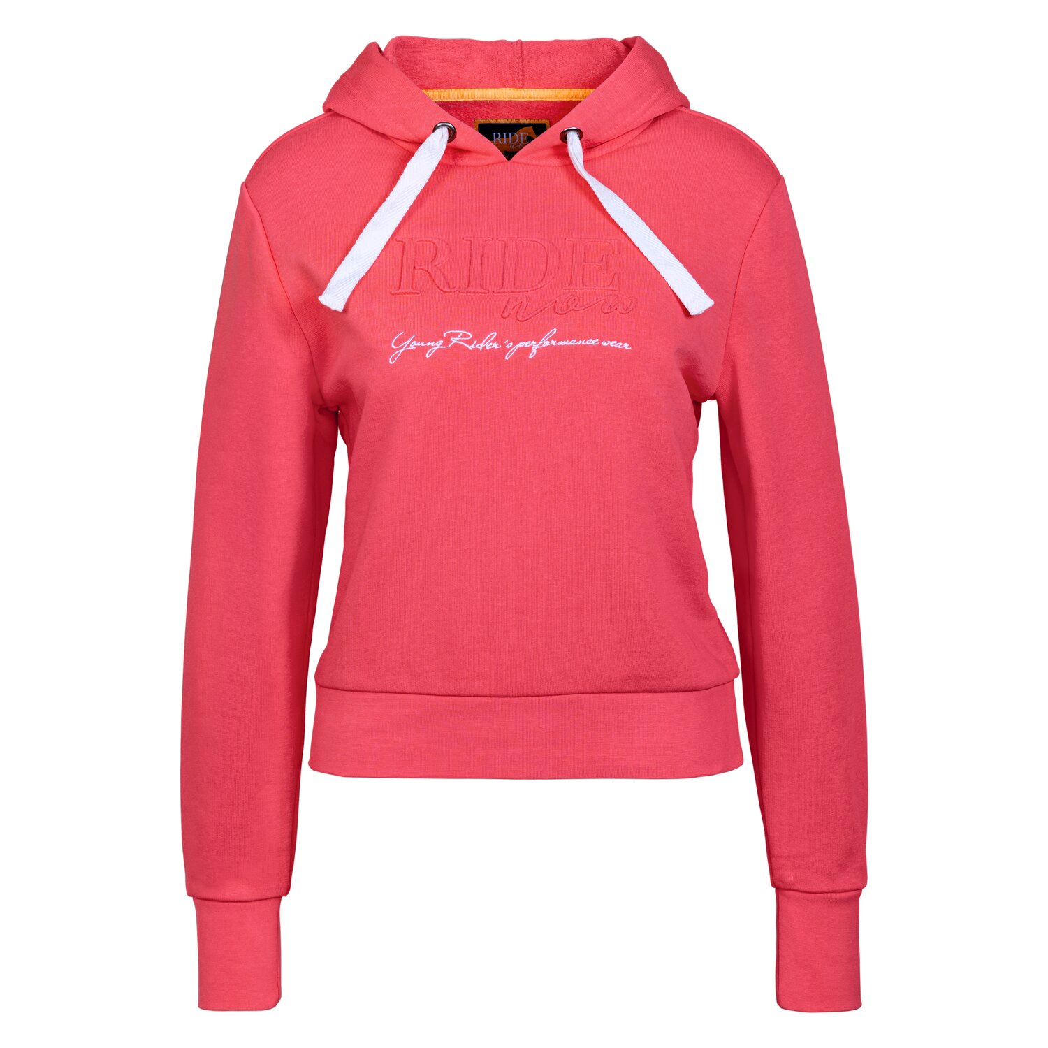 RIDE now Sweathoodie Cropped  - coral