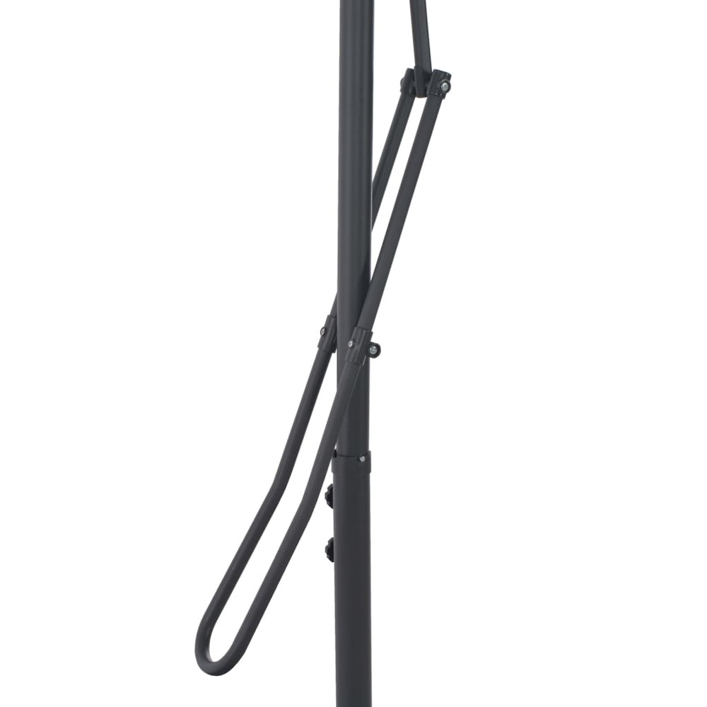 Parasol d'e x térieur avec mât en acier 250 x 250 cm vert