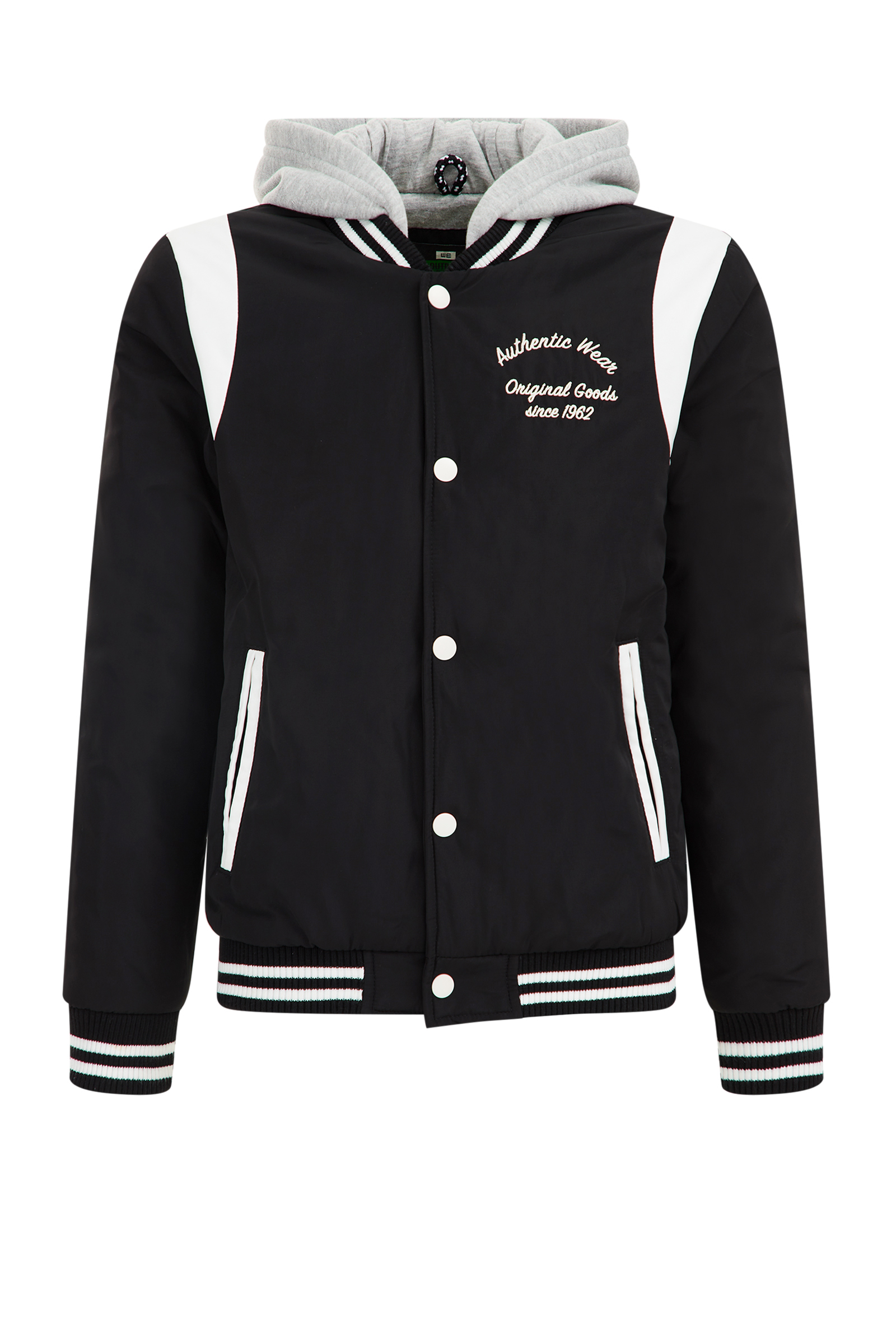 Jongens bomberjack met capuchon WE Fashion Zwart