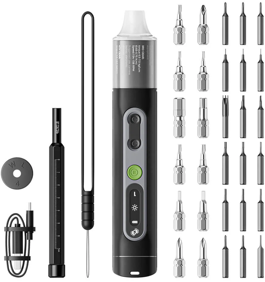 Hanboost  ES01 35-in-1 Electric Screwdriver Set    Multifunktionaler Akku Schraubendreher mit Präzision & Power