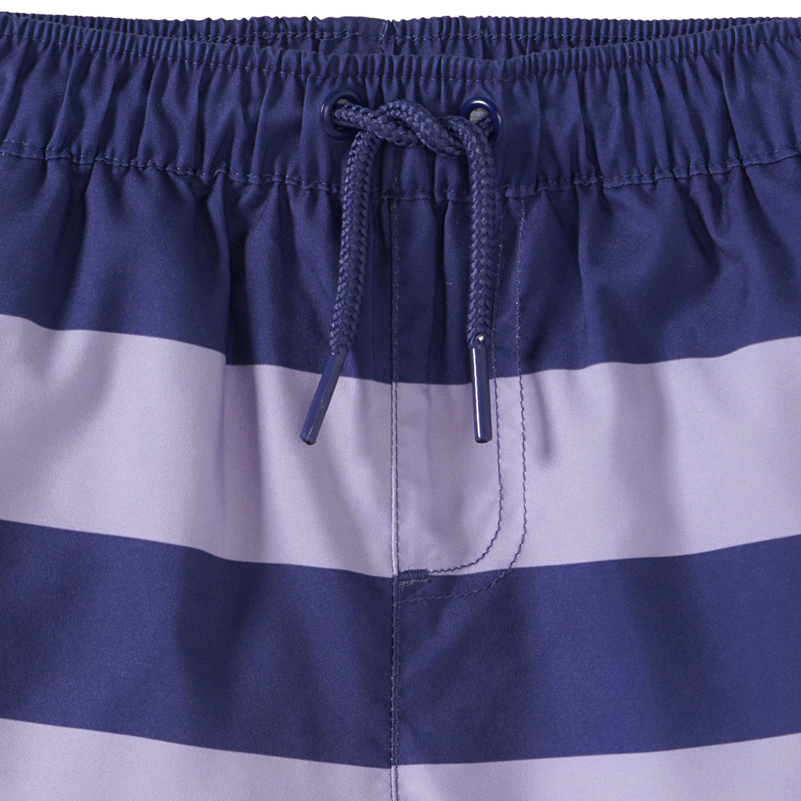 Famy Baby Badeshorts mit Streifen dunkellila / helllila