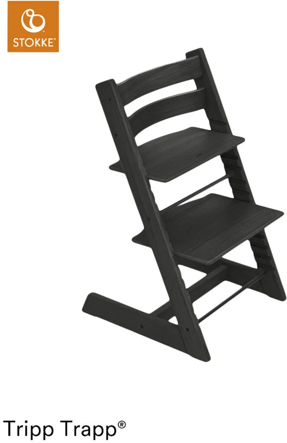 Stokke Tripp Trapp Chair Oak Black Sort