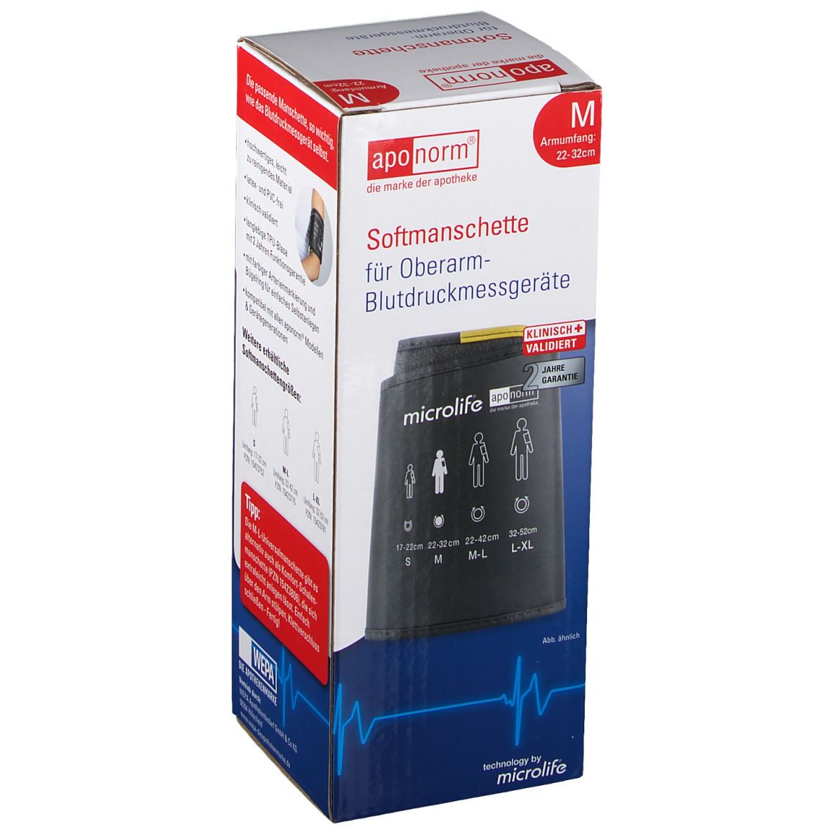 aponorm® Oberarm Softmanschette Gr. M 22-32 cm