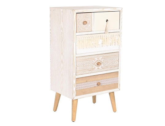 PEGANE - Chiffonnier, meuble de rangement en bois de sapin