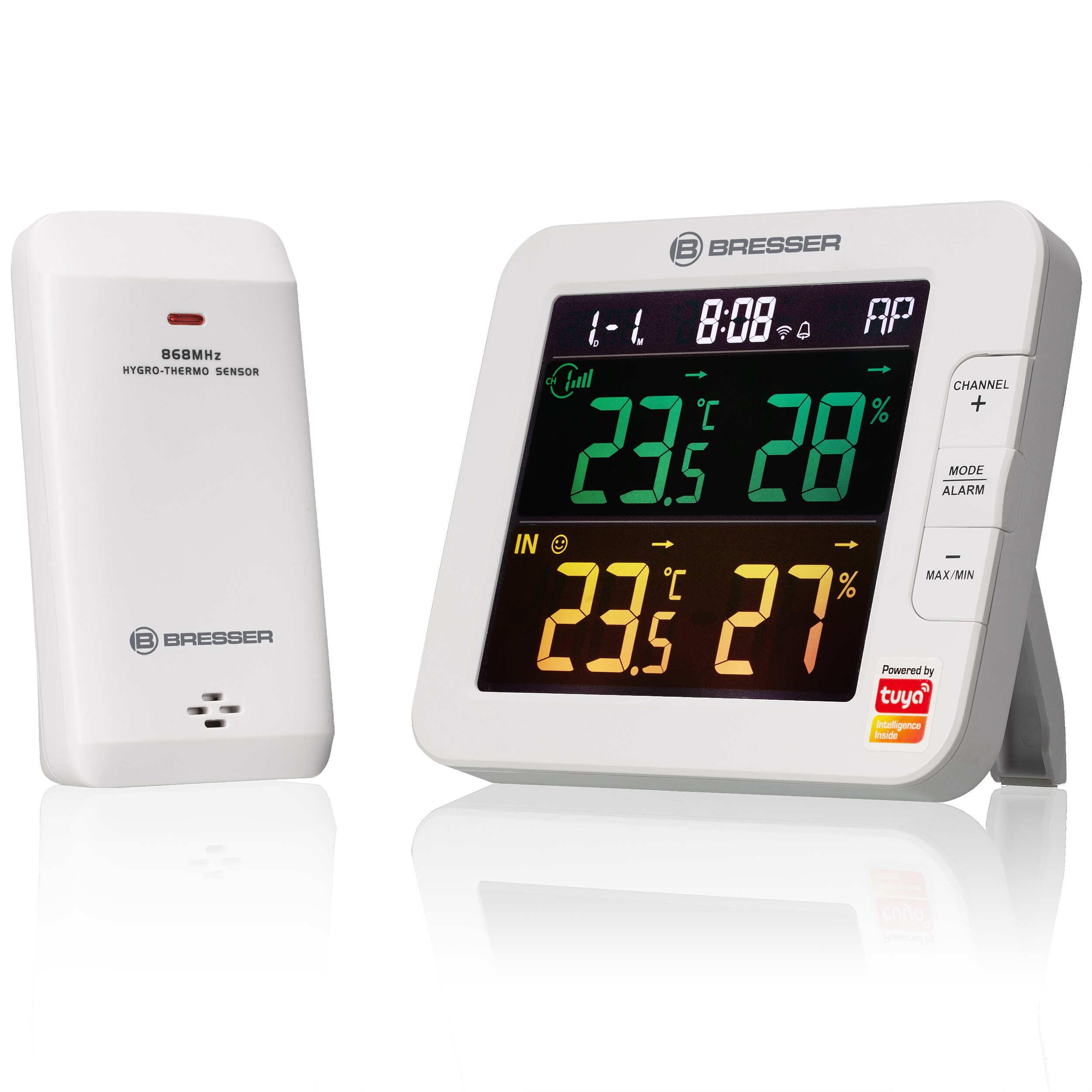 BRESSER Smart Home 7-Kanal Tuya Thermo-Hygrometer