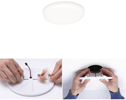 LED inbouwpaneel IP44 4,5 W 400 lm 4000 K Ø 7,5 cm Inbouw Ø 4,5-5,5 cm VariFit Veluna satijn 230V