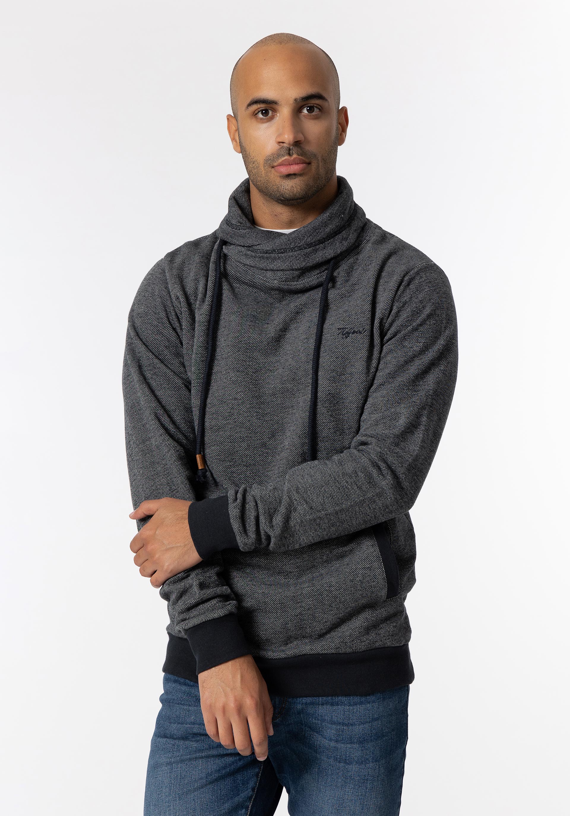 Sweatshirt com Decote Envolvente
