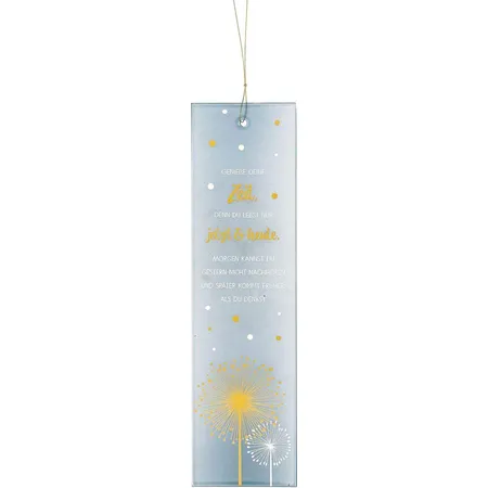 Butzon & Bercker Glasrelief zum Aufhängen - Genieße deine Zeit...