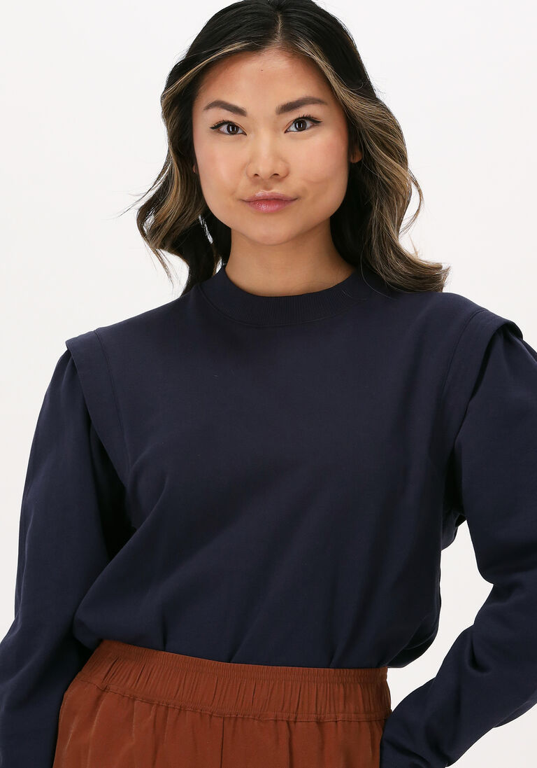 ANOTHER LABEL donkerblauwe another label sweater kasuga top