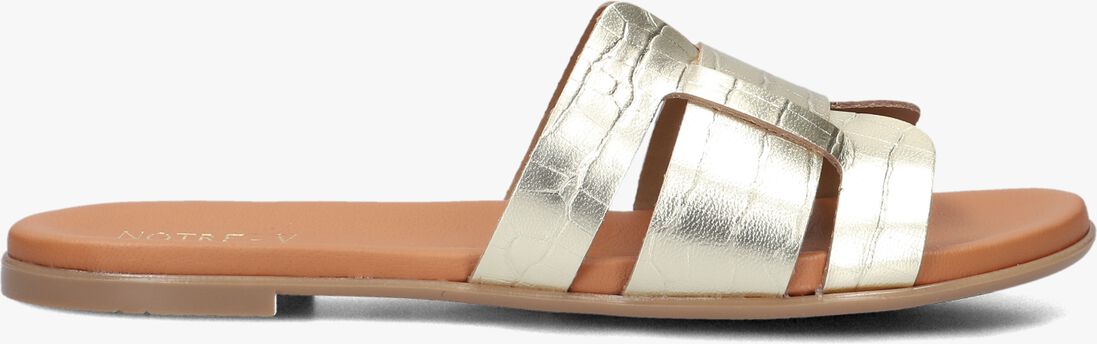 goudkleurig notre-v slippers 179874