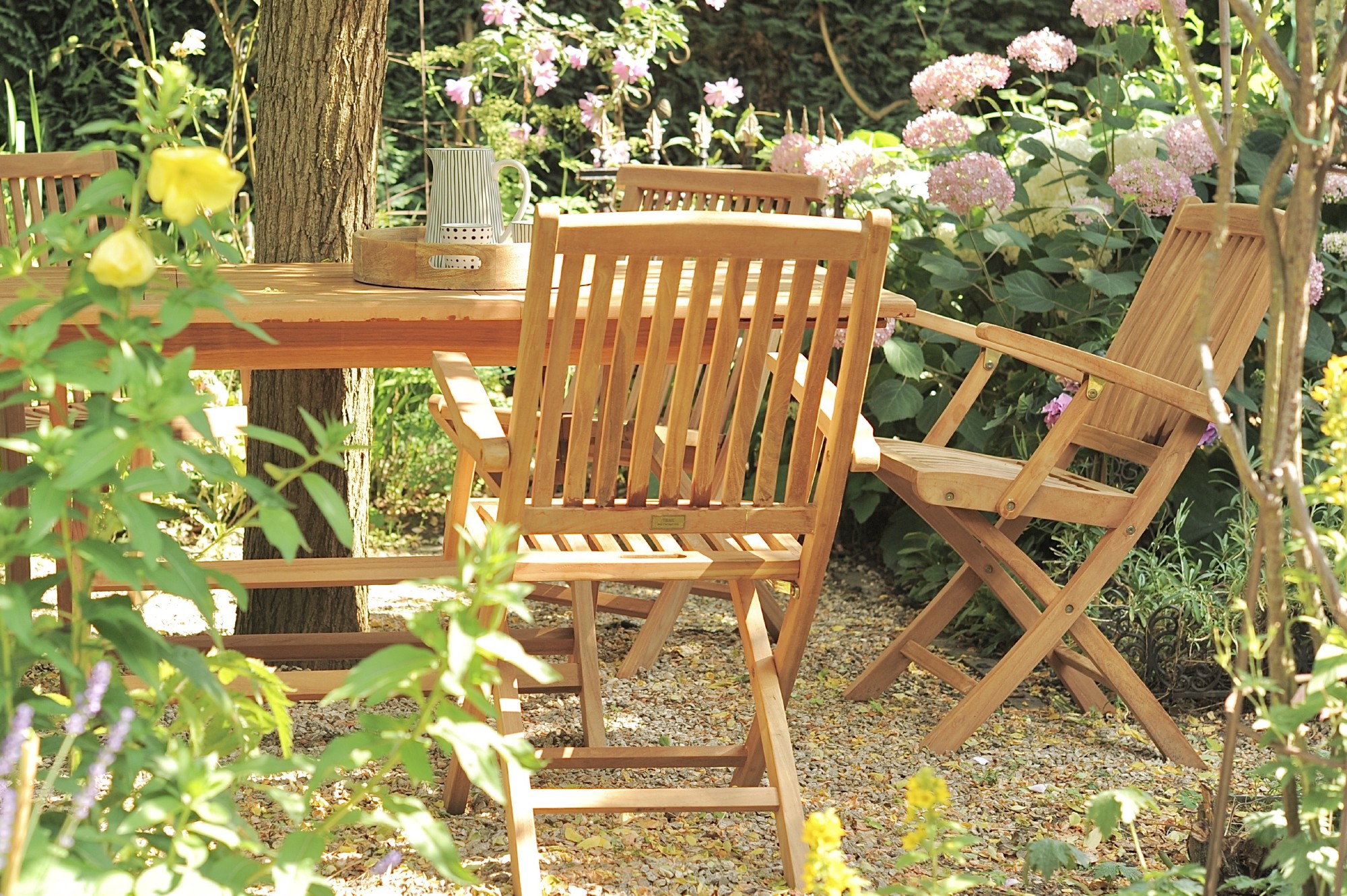 Klapp-Gartenstuhl 'Derekson', Teak, B 56 cm, L 60 cm, H 93 cm günstig bestellen