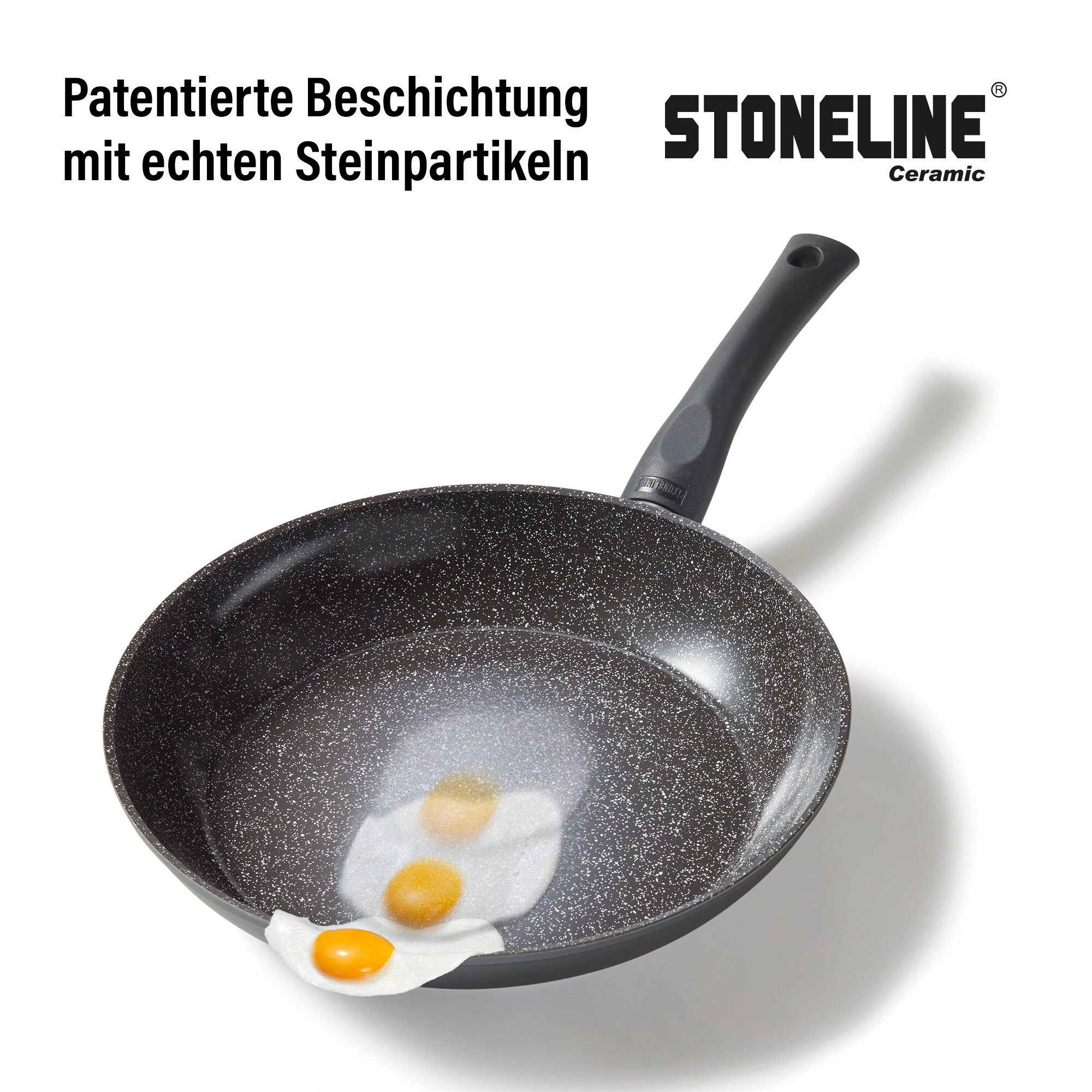 STONELINE® CERAMIC Kochgeschirr-Set, 6-tlg. mit Glasdeckeln