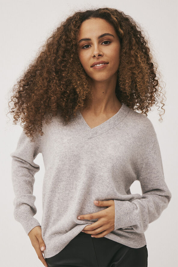 Magasin du Nord Collection Mabel 10 - 100% Cashmere Light grey melange