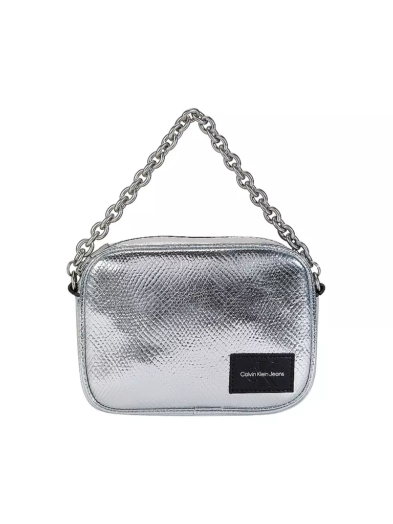 CALVIN KLEIN JEANS Tasche - Umhängetasche SCULPTED silber