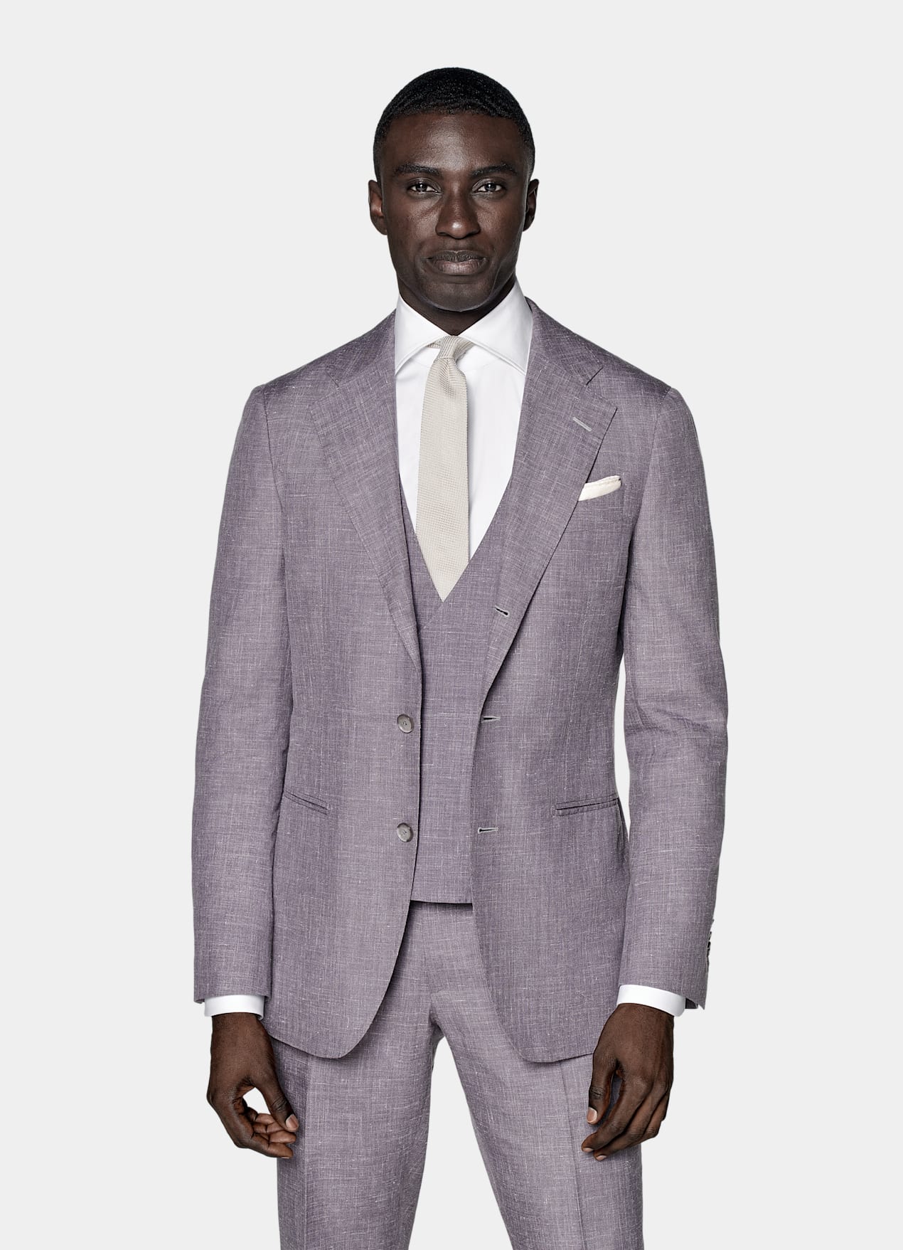 Costume trois pièces Lazio coupe Tailored violet