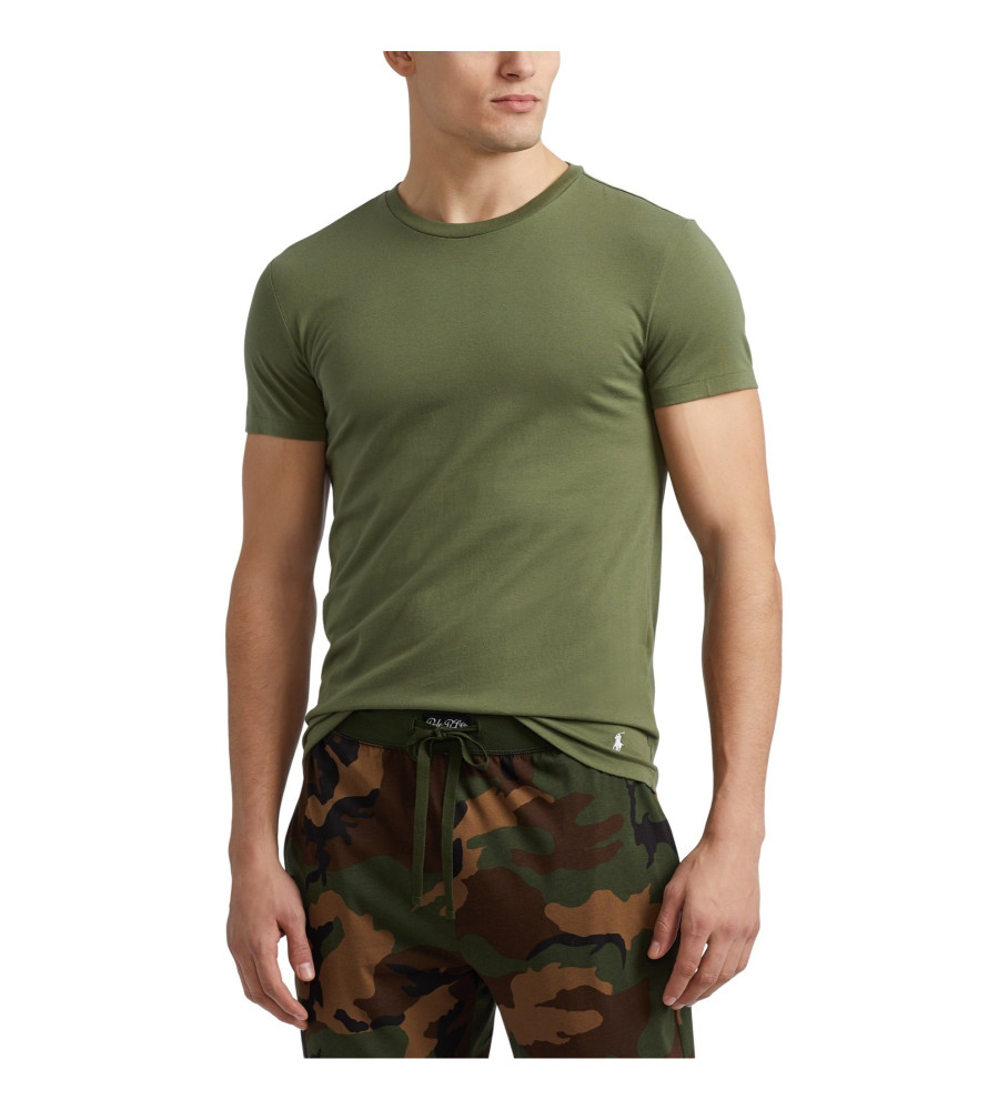 Conjunto de 3 camisetas verdes Ralph Lauren.