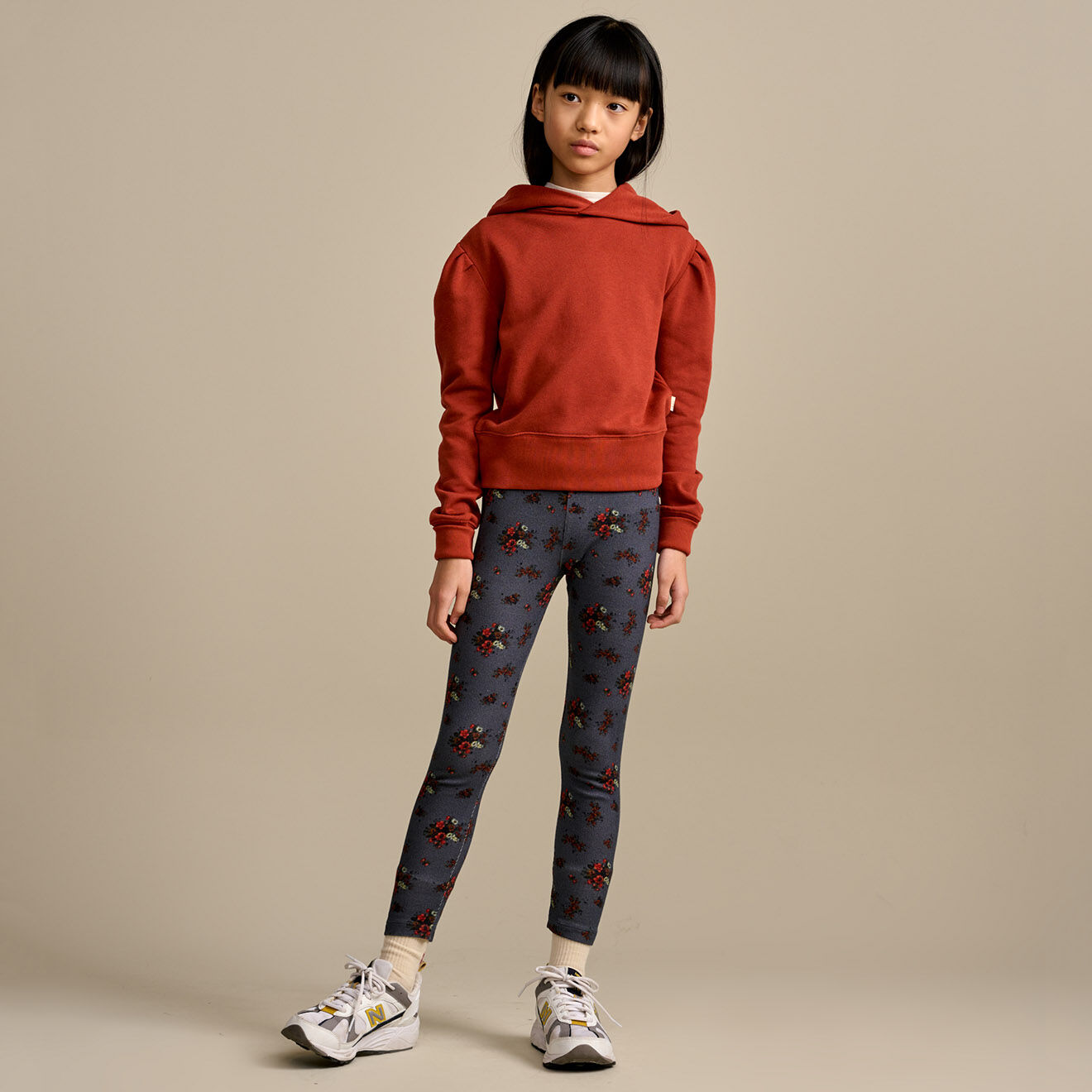 Bellerose Sweat à capuche Febe brique