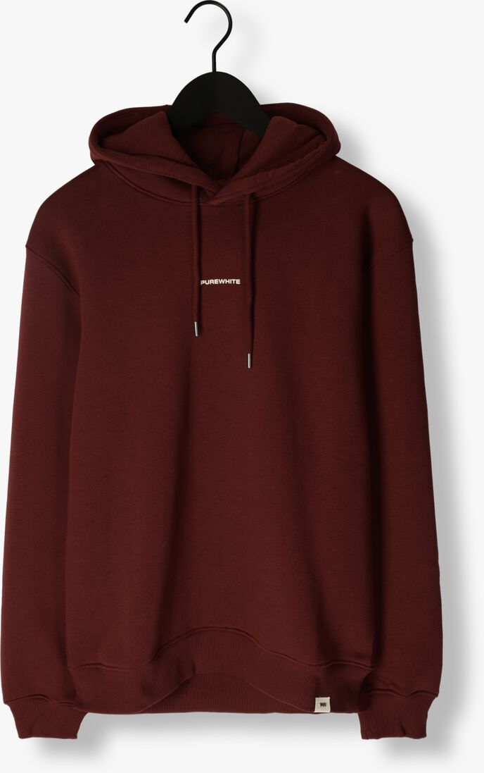 PUREWHITE bordeaux purewhite sweater seasonal logo hoodie