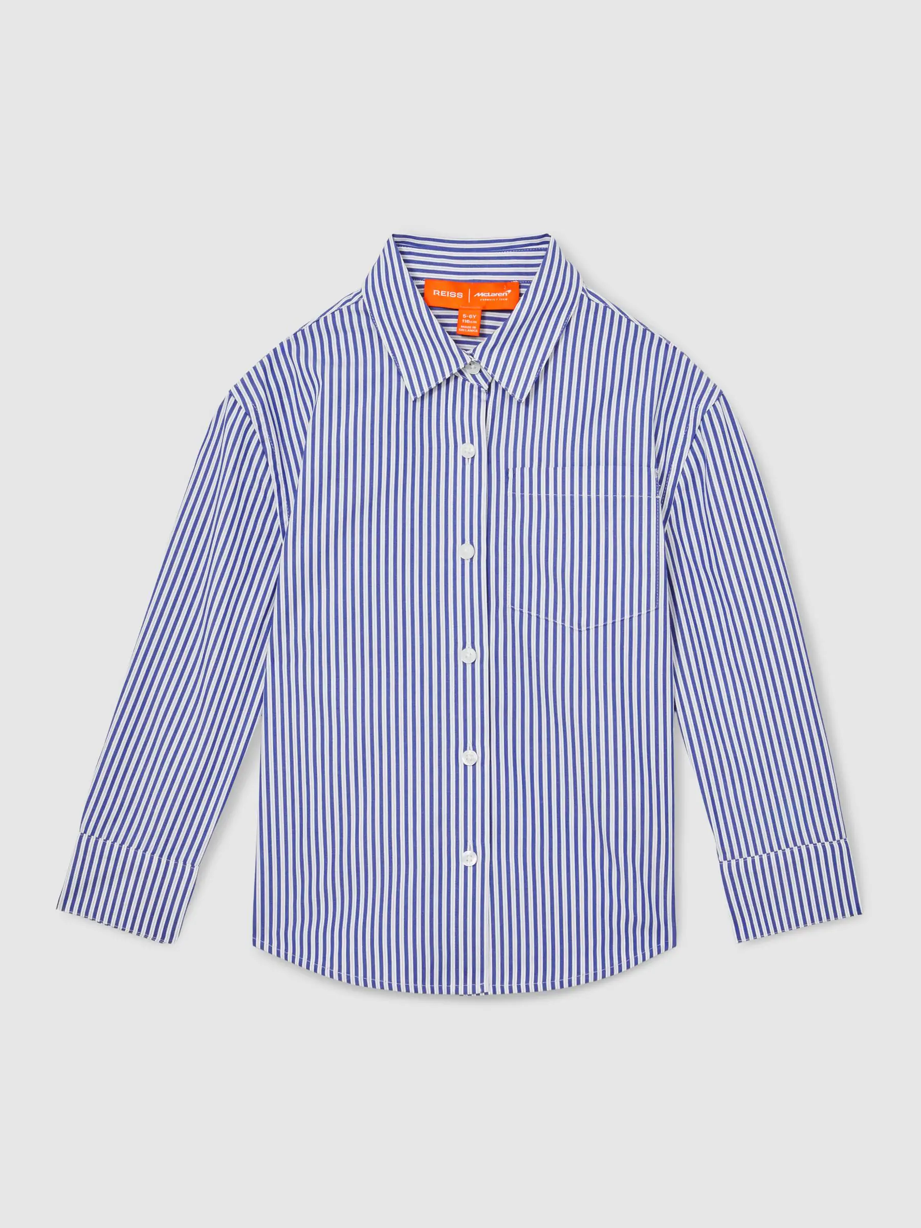 Reiss Hailey McLaren F1 Team Cotton Stripe Shirt