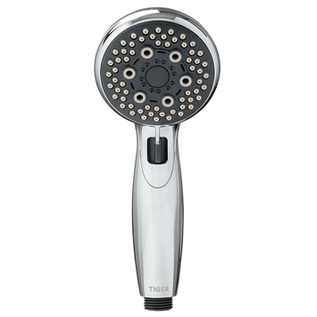 Tiger douchekop Splash Eco Malaga handdouche waterbesparend 5 standen ø 8 cm chroom