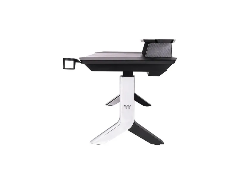 Thermaltake ARGENT P900 Smart - Sidde/stå-skrivebord - rektangulær - elektrisk højdejustering - sort - sort base