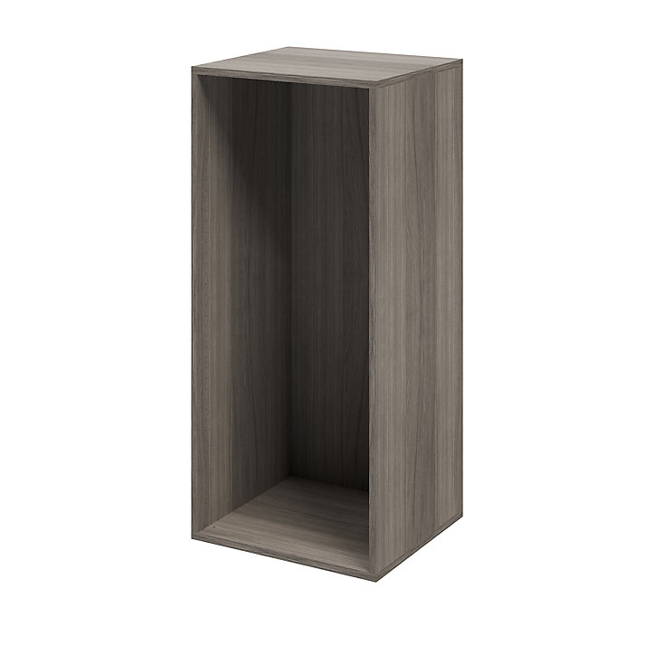 Caisson effet chêne grisé GoodHome Atomia H. 112,5 x L. 50 x P. 45 cm