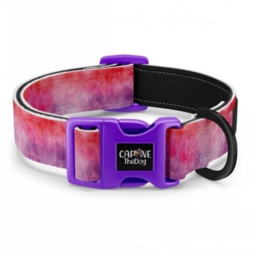 Coleira ajustável CaponeTheDog para cães, estampa hippie