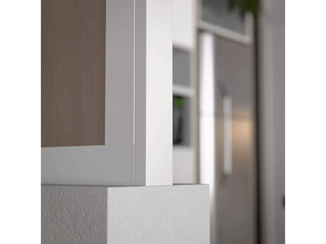 Poteau de Terminaison - Verrière en Kit - Blanc