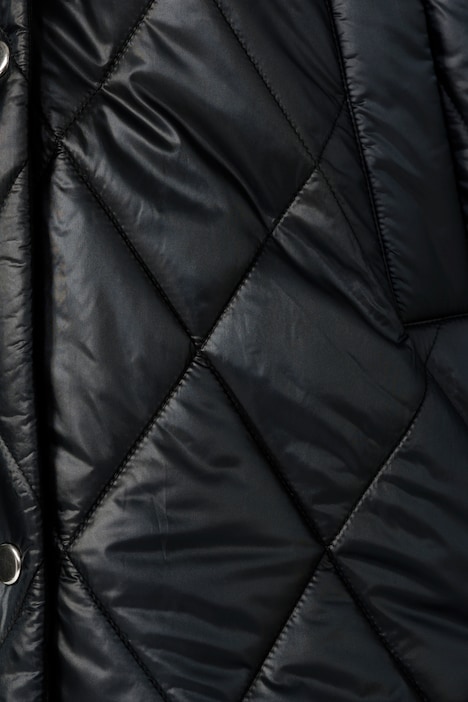 Steppjacke, oversized, Rhombenstepp, 2-Wege-Zipper, Langarm