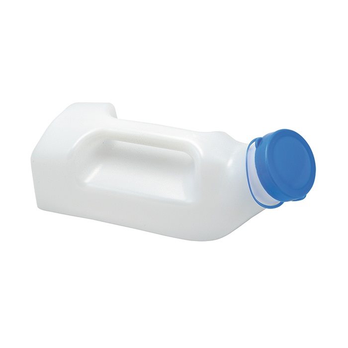 SUNDO Urinflasche Herren 1l mit Deckel milchig-transparent 1 Stk
