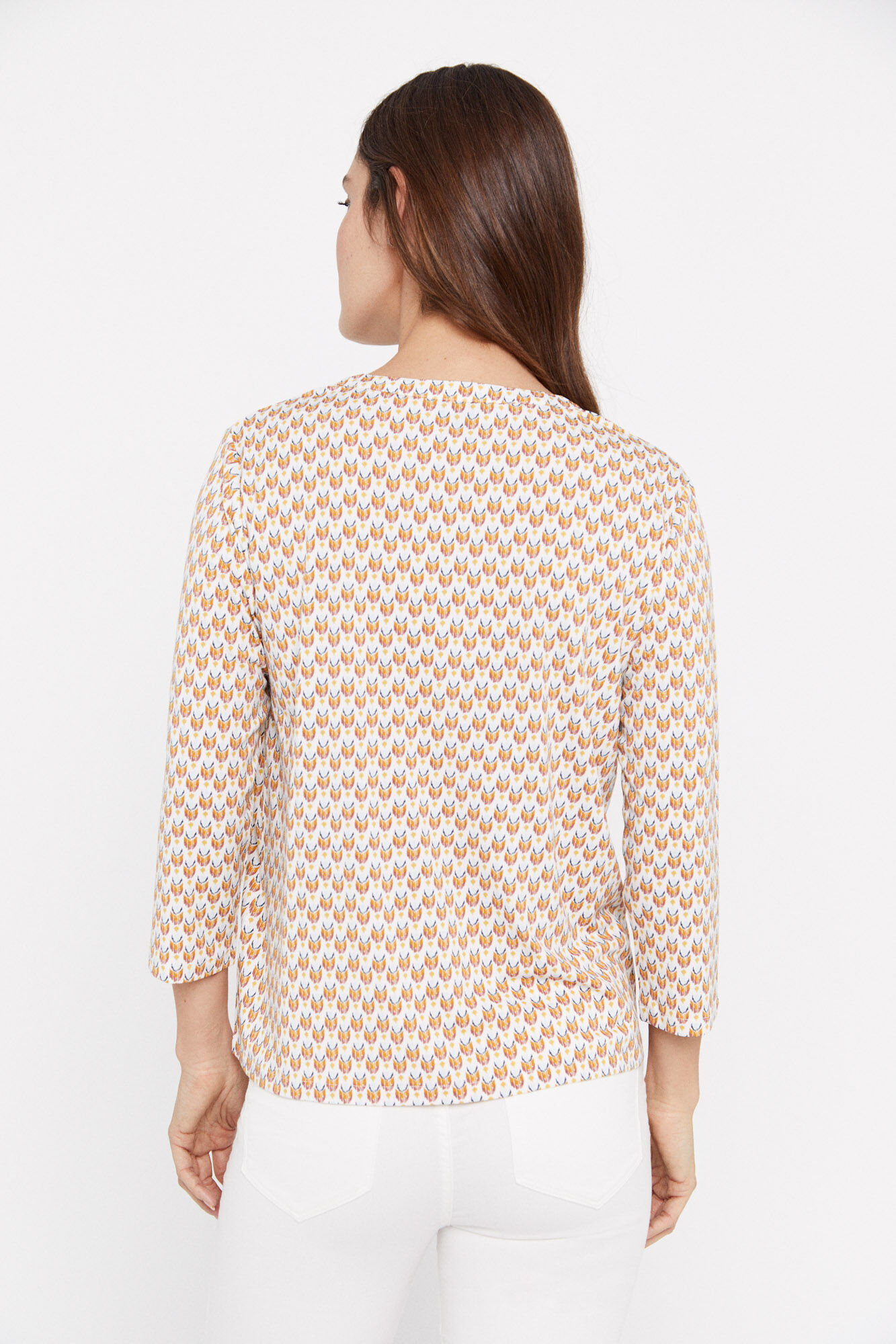 Blusa de malha com gola alta - Fúcsia