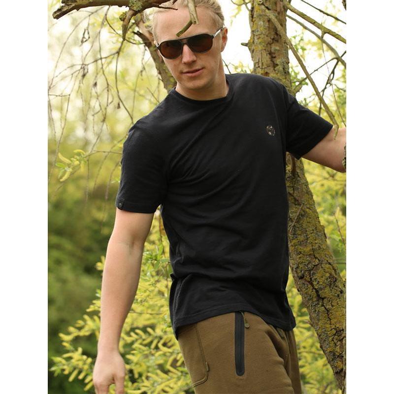 Tee Shirt Manches Courtes Homme Korda Kore Digital Camo Tk Tee Black - Noir