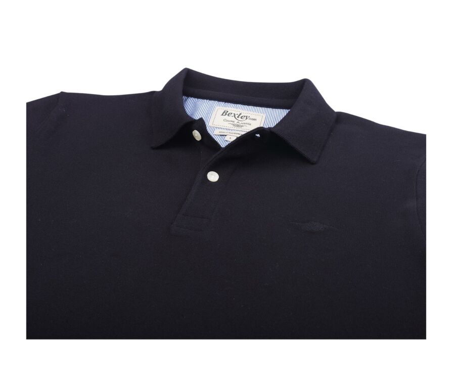 Polo manches longues homme Noir - ANDY II ML