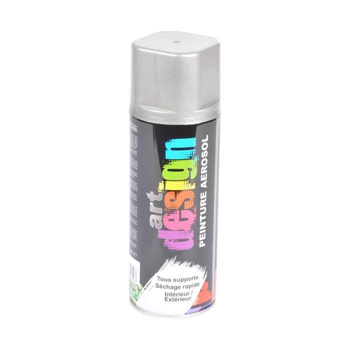 BOMBE DE PEINTURE MULTI SUPPORTS 400ML ARGENT