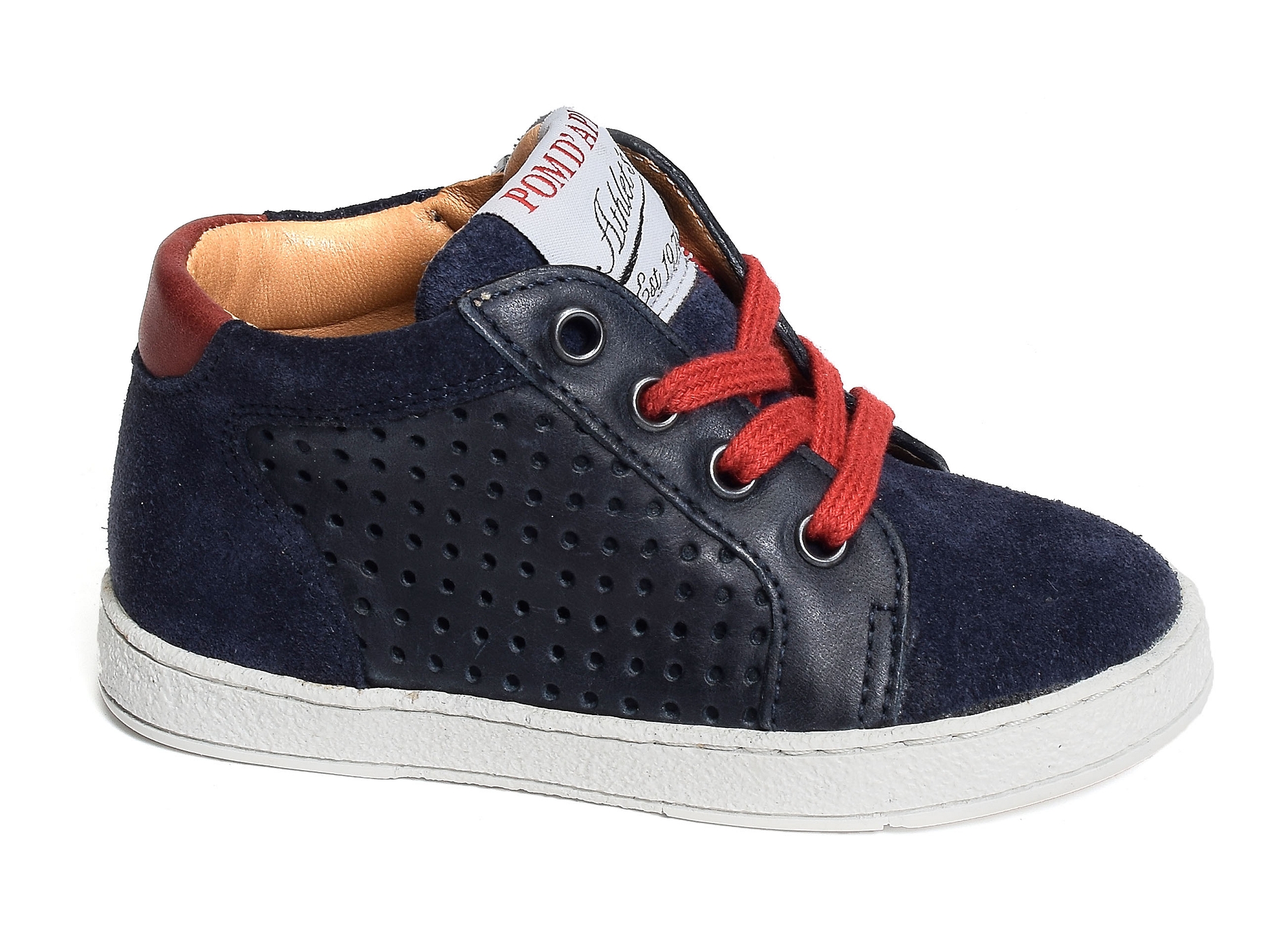 Mousse zip lace marine rouge