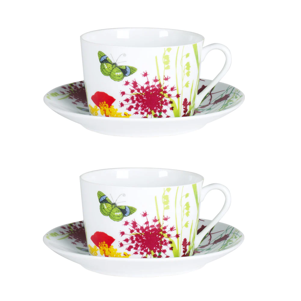 Coffret de 2 tasses et sous-tasses Tutti Fiori Table passion