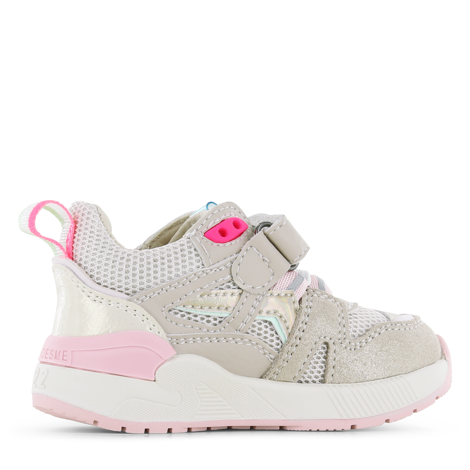 Shoesme beige sneaker Leer, Microfiber leer | Meisjes schoenen